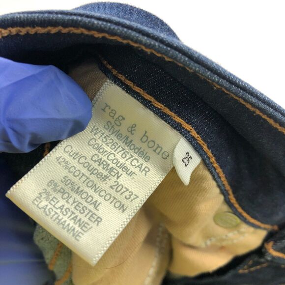 Rag & Bone Cate Mid Rise Ankle Skinny 25 (Fits 28W 27L) Mid Rise Jeans HR1 - Picture 11 of 12